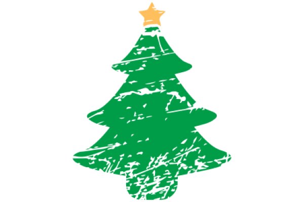 A Festive Christmas Tree in a Distressed Style