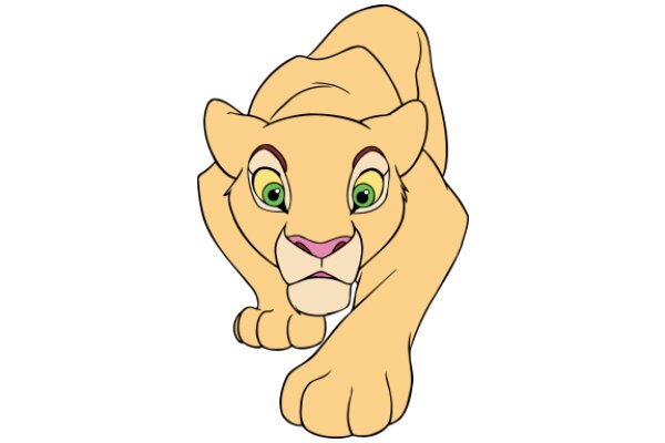 A Friendly Lion's Welcome