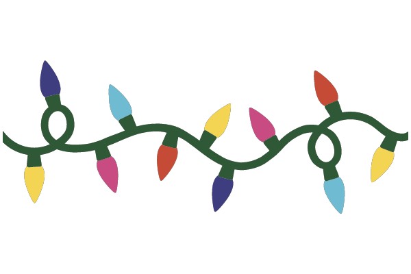 Colorful Christmas Lights Clip Art