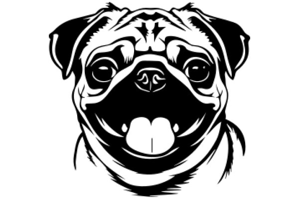 Stylized Pug Portrait