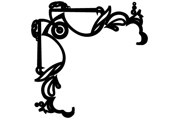 Ornate Vintage Flourish Corner Design