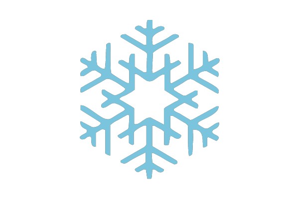 Blue Snowflake Design