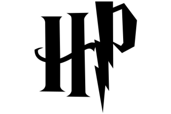 Stylized Black Logo with a Lightning Bolt