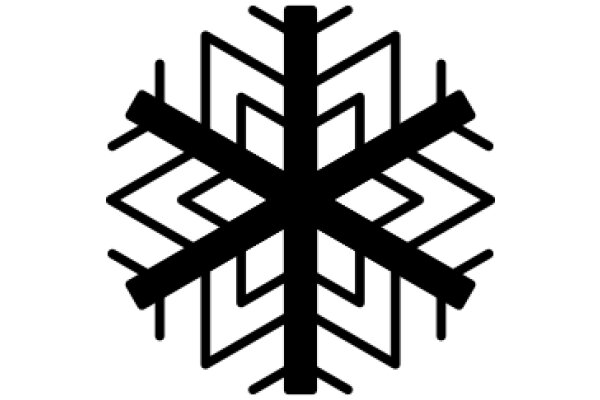 A Pixelated Snowflake: A Simple yet Beautiful Symbol of Winter