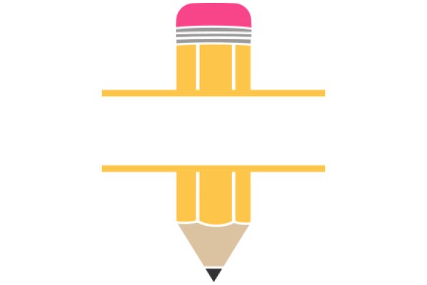 A Stylized Icon of a Pencil with a Pink Eraser