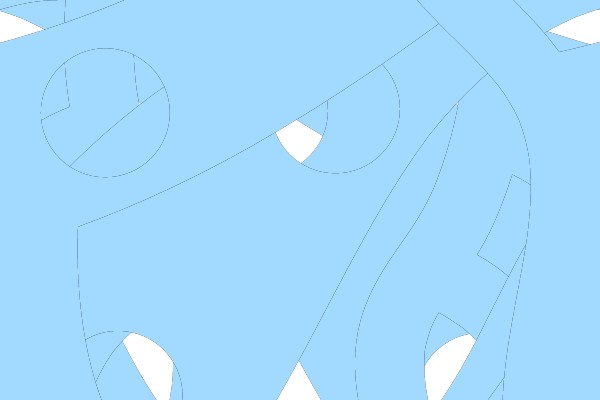 Stylized Blue Butterfly Decoration