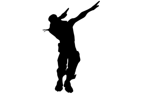 Silhouette of a Skateboarder in Action