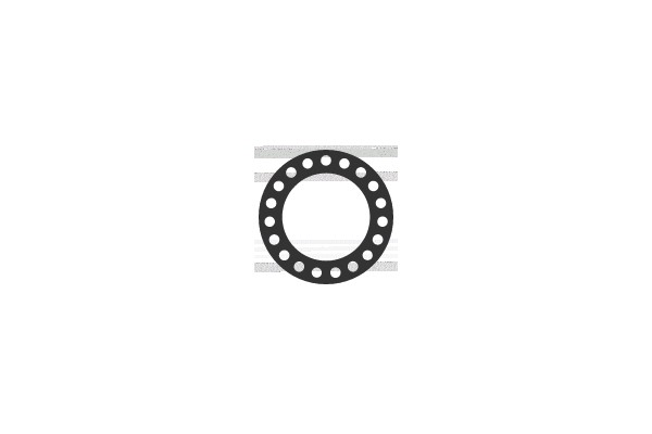 A Circular Pattern of Holes on a Black Background