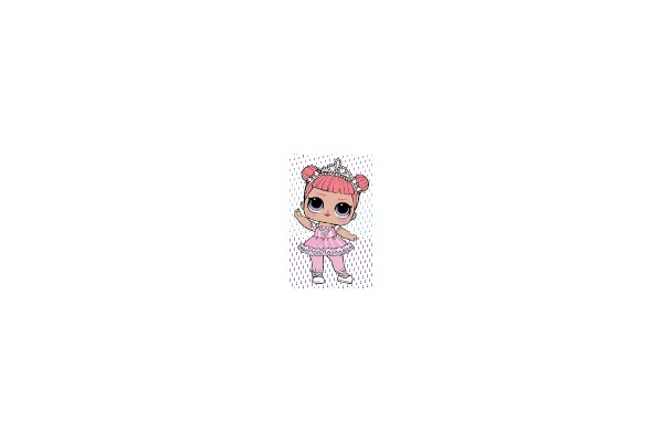 Cute Pink Doll with Tiara and Tutu