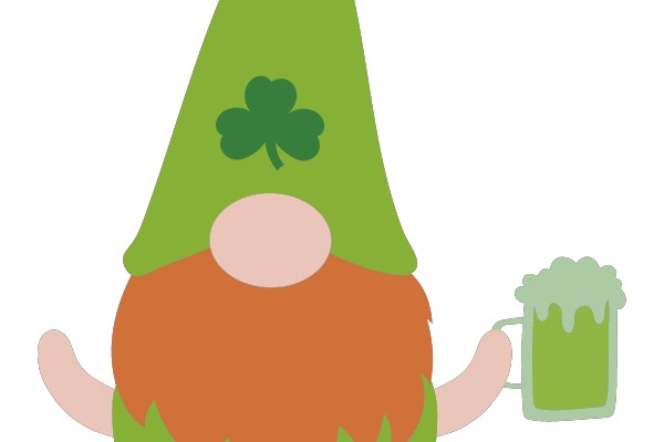 St. Patrick's Day Gnome with Beer Mug