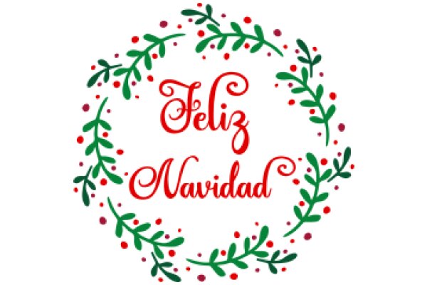 Season's Greetings: Festive Christmas Decoration with the Warm Wishes of 'Feliz Navidad' in Spanish