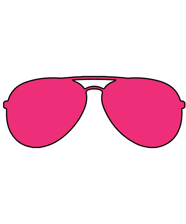 Stylized Pink Oval with a Hole in the Middle