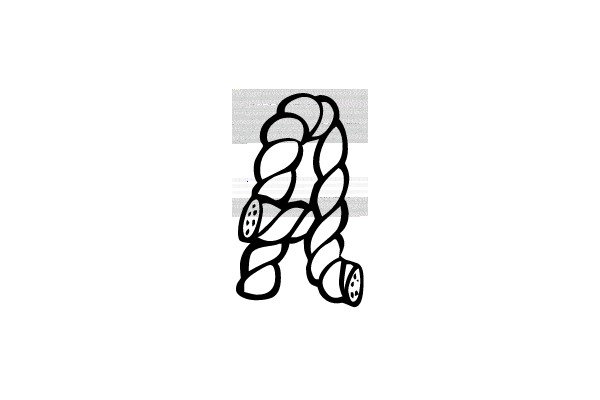 Knotted Rope with Wheels