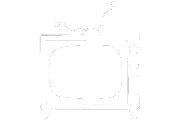 The Simpsons TV-Wireframe Illustration