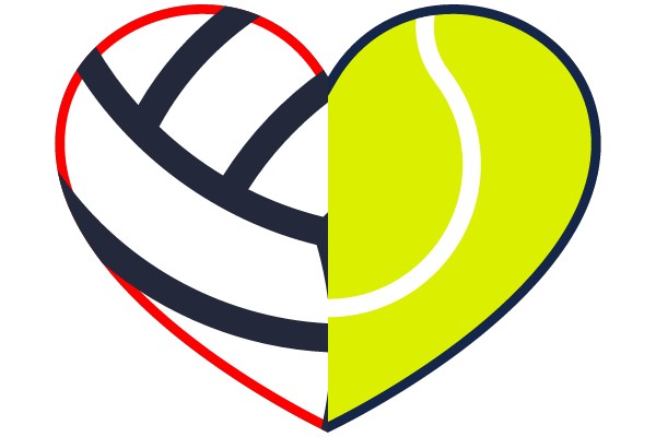 Volleyball Tennis Heart Icon
