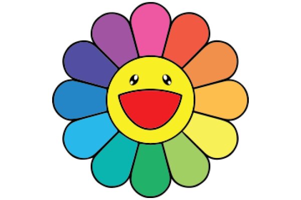 Vibrant Smiley Flower: A Colorful Symbol of Happiness and Joy