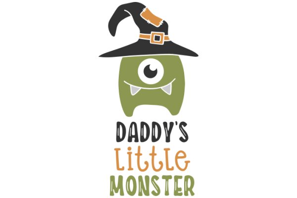 A Playful Halloween-Themed Logo for 'Daddy's Little Monster'