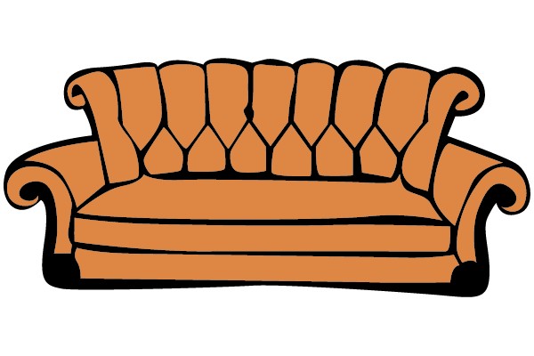 Classic Chesterfield Sofa Clipart