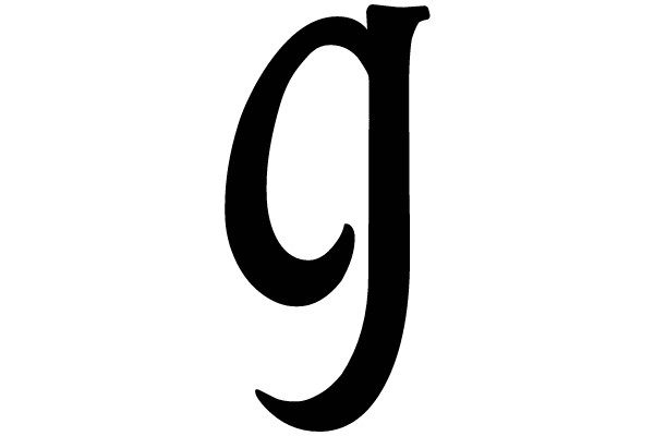 Gothic Serif Font Letter 'G'