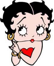 A Whimsical Cartoon Character: A Stylized Portrait of a Woman with a Heart-shaped Mouth