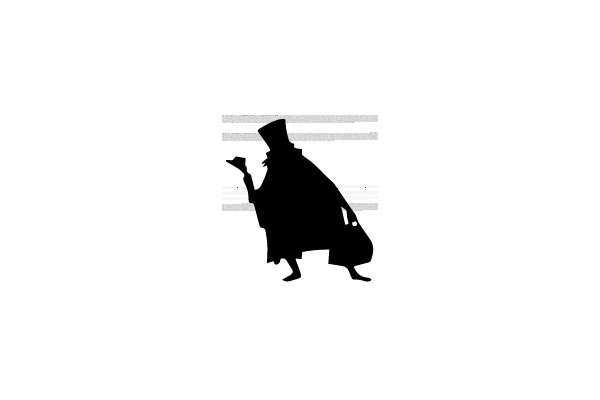 Mysterious Top-Hat Silhouette