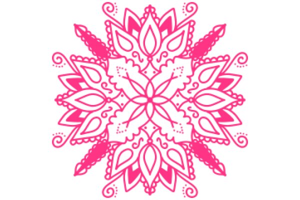 Vibrant Pink Mandala Design