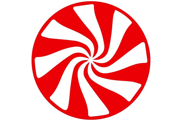 Twirling Red and White Stripes