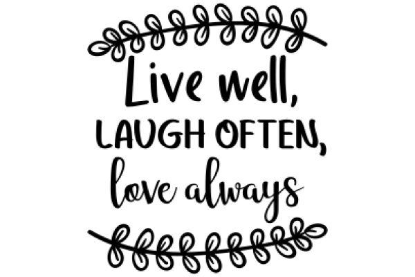 Inspirational Quote Art: A Hand-Drawn Illustration of a Wreath with a Positive Message