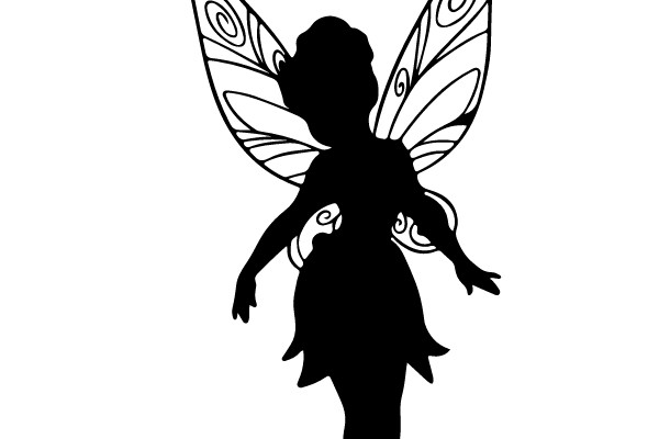 Fairy Silhouette in Flight