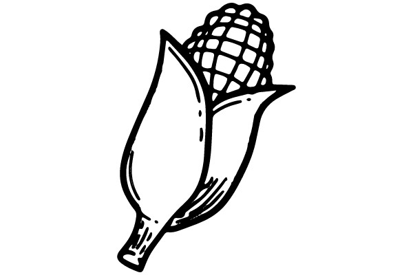 An Illustration of a Corn on the Cob