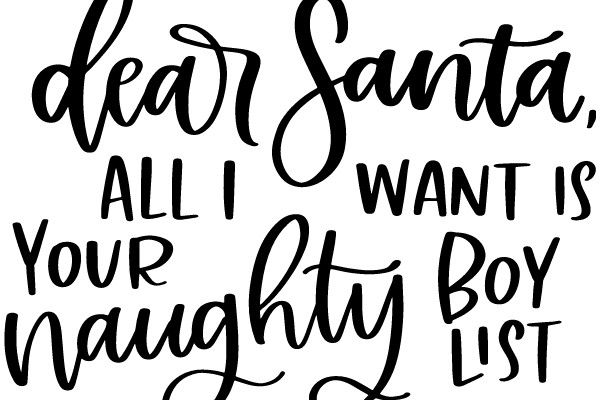 A Festive Greeting: A Hand-Drawn Letter from Santa Claus Expressing His Wishes for the Holiday Season