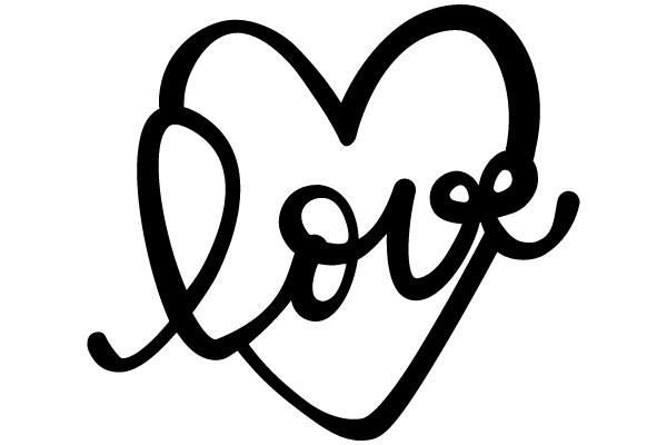 Hand-Drawn Logo of the Word 'Love'