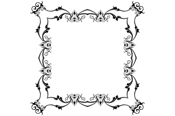 Elegant Vintage Flourish Frame Design