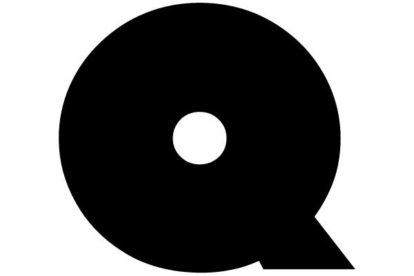 A Bold Black Letter Q Symbol
