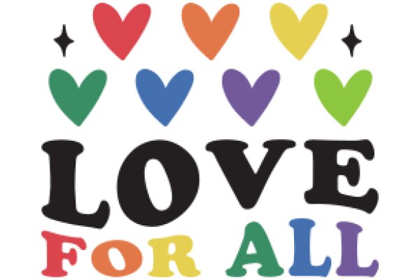 Colorful Hearts and the Power of Love: A Visual Affirmation