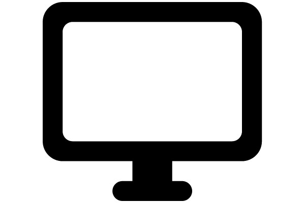 A Simple Icon of a Computer Monitor