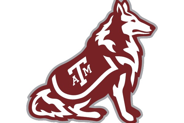 Texas A&M Wolf Mascot Symbol