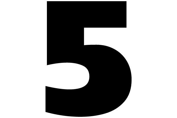 Bold Number 5 Graphic