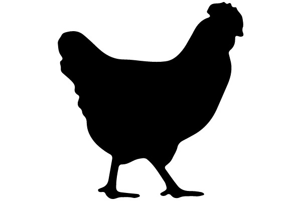 Silhouette of a Chicken