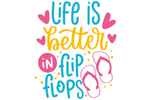 Inspirational Quote: Life is Better in Flip Flops