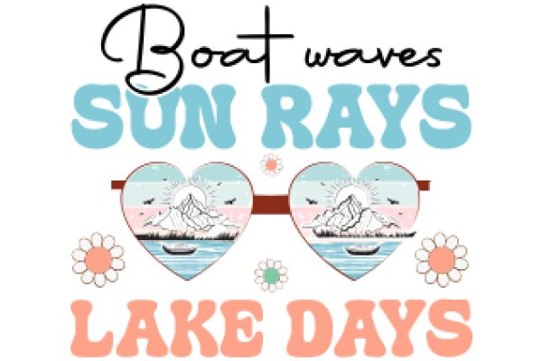 Boat Waves, Sun Rays, Lake Days: A Nautical-Themed Poster for Boating Enthusiasts