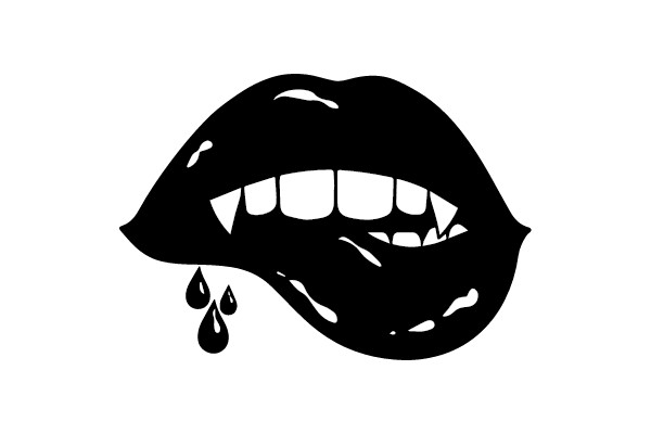 Bloodied Bite Marks: A Gothic Icon