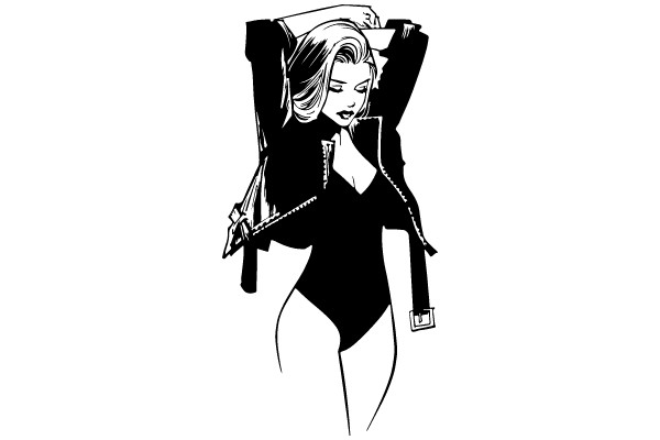Chic Elegance: A Stylish Illustration of Modern Fashion