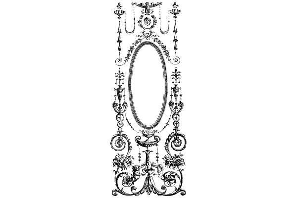 Ornate Vintage Frame Flourish Design