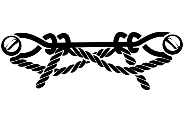 Stylized Logo with Rope and Eye Design