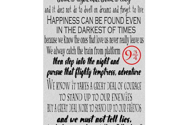 Harry Potter Quote Poster