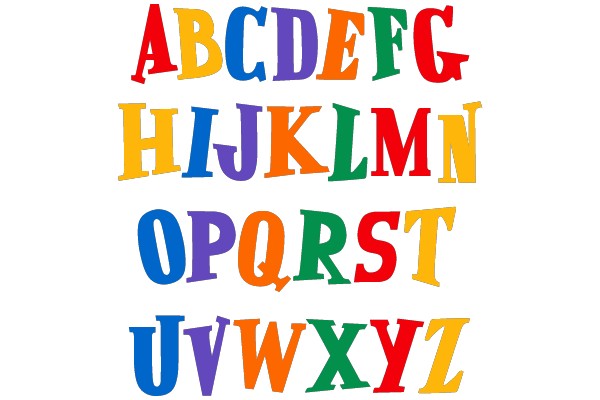 Colorful Alphabet Clip Art