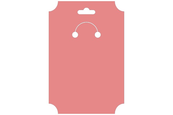 A Simple, Pink, and White Design with a Cloud and a Smiley Face