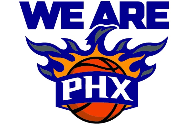 PHX Basketball Flames Logo