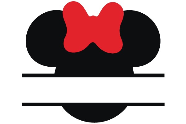 Mickey Mouse Ears with a Red Bow